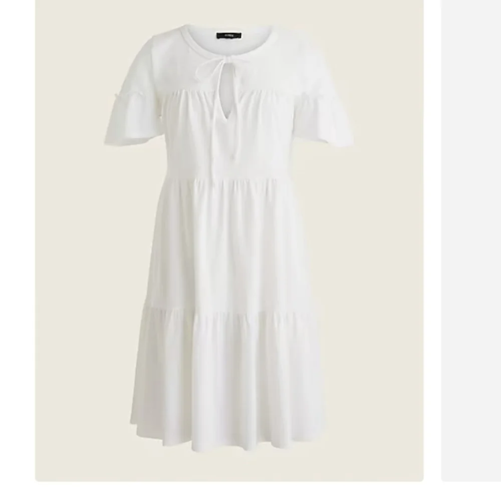 J.crew Broken-in jersey tiered mini dress